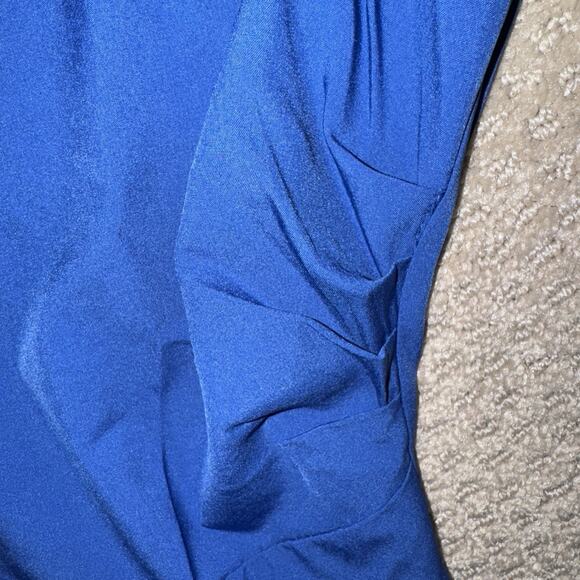 Royal Blue One Shoulder Maxi Dress With Slit XL - Picture 3 of 6